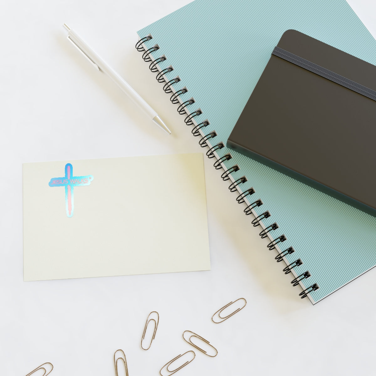 Jesus Walks Logo Vinyl Sticker