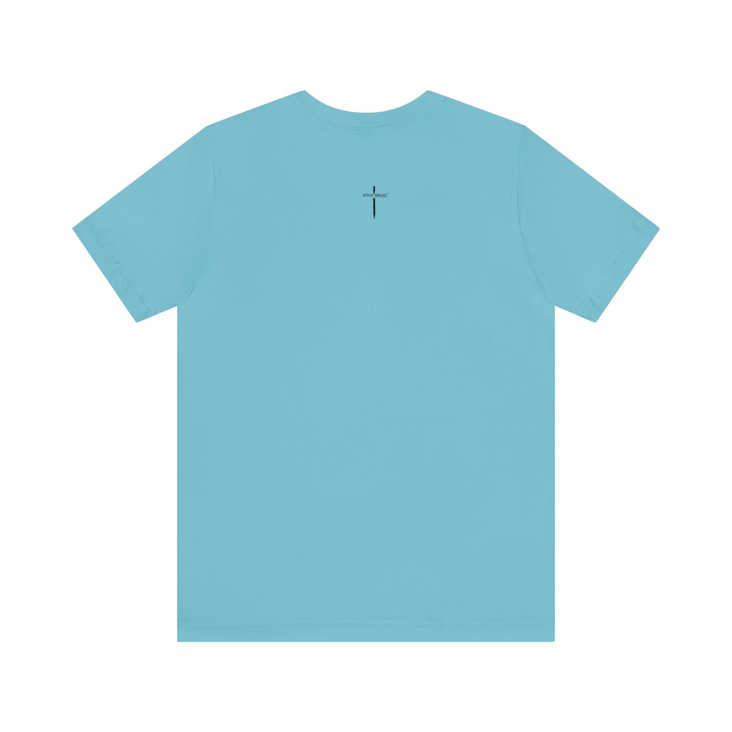 Jesus Walks Center Cross Short Sleeve Tee