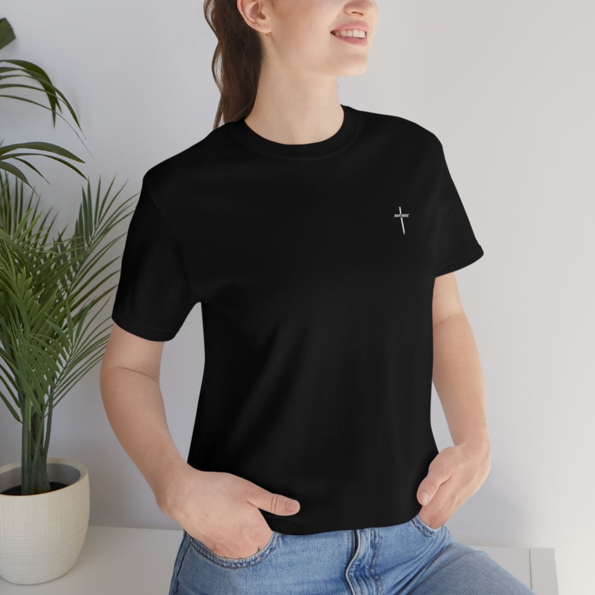 jesus-walks-unisex-short-sleeve-tee. jpg