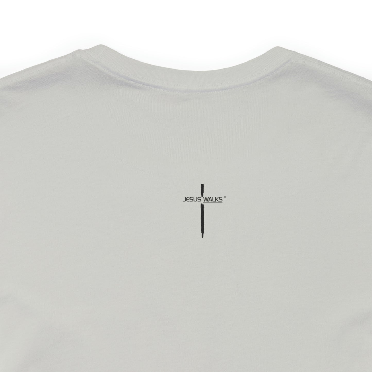 Jesus Walks Center Cross Short Sleeve Tee