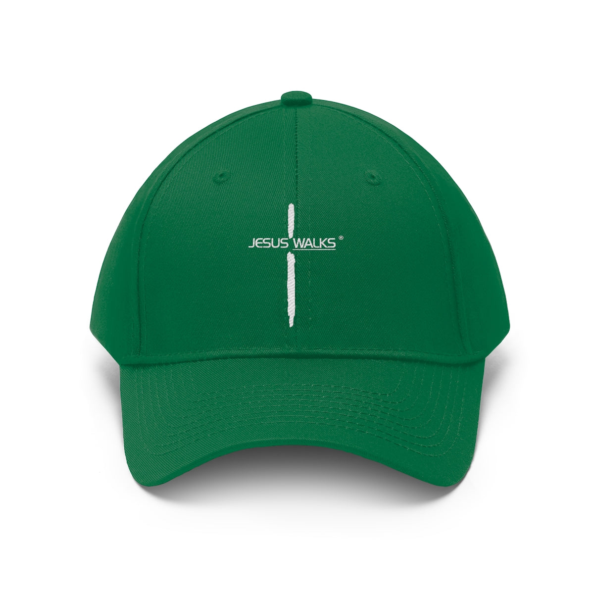 jesus-walks-unisex-cross-twill-hat. jpg