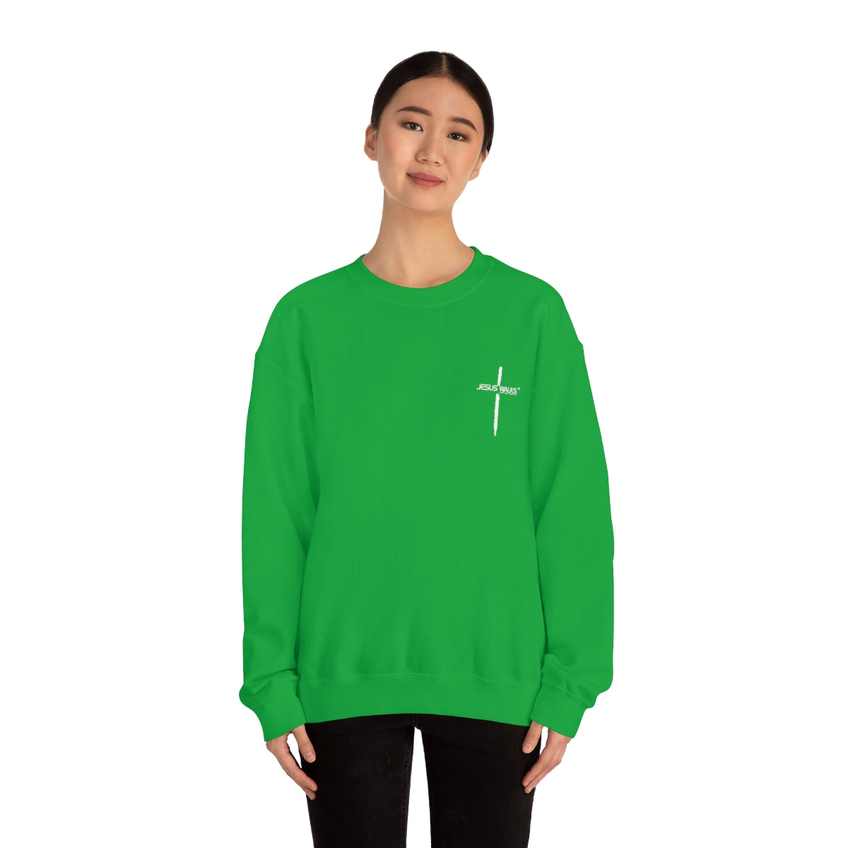 Jesus Walks Unisex Heavy Blend™ Crewneck Sweatshirt