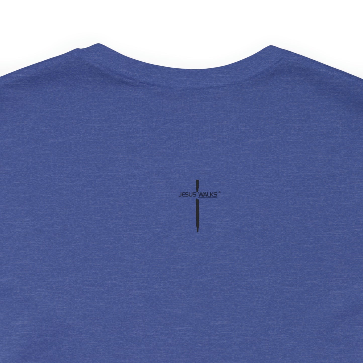 Jesus Walks Center Cross Short Sleeve Tee