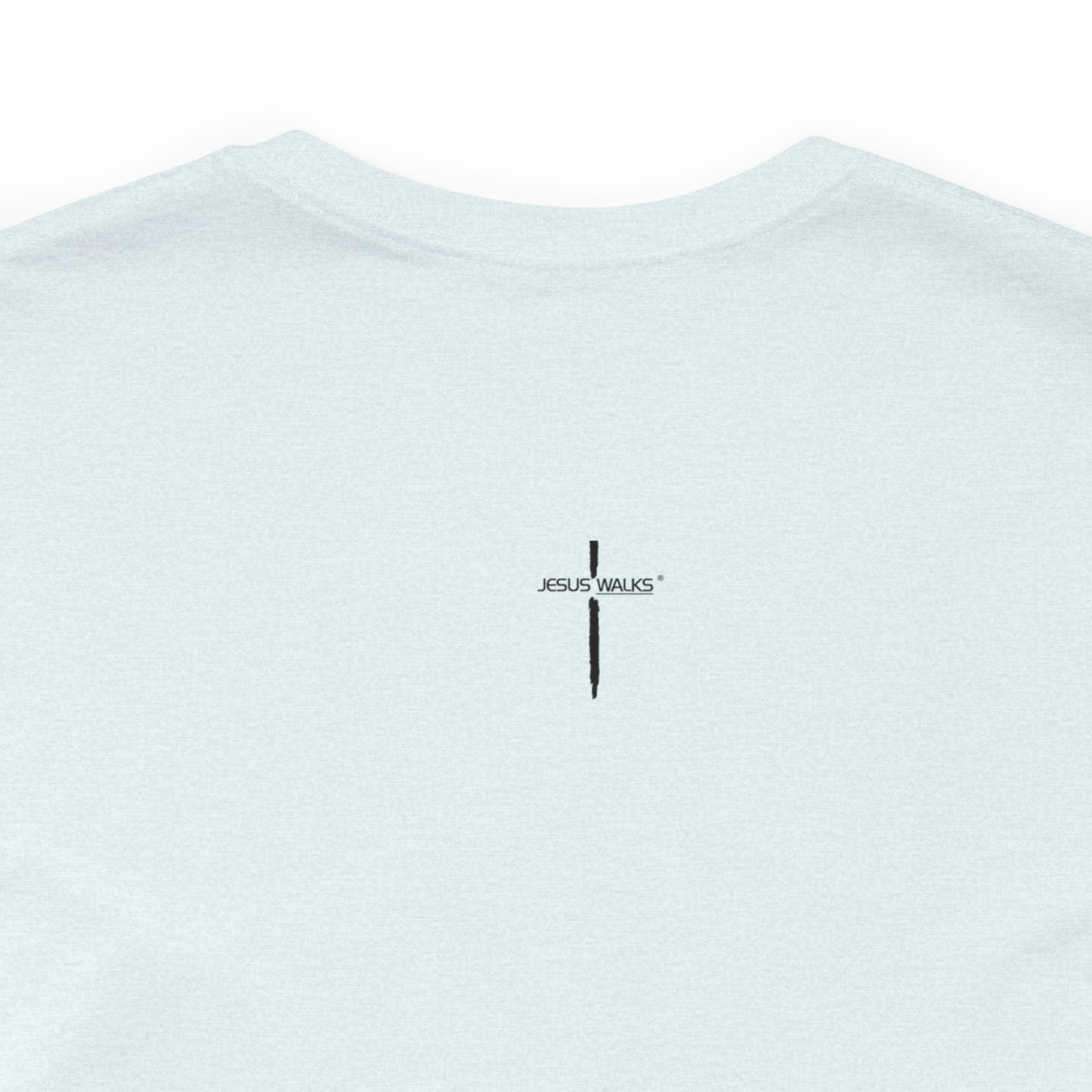 Jesus Walks Center Cross Short Sleeve Tee