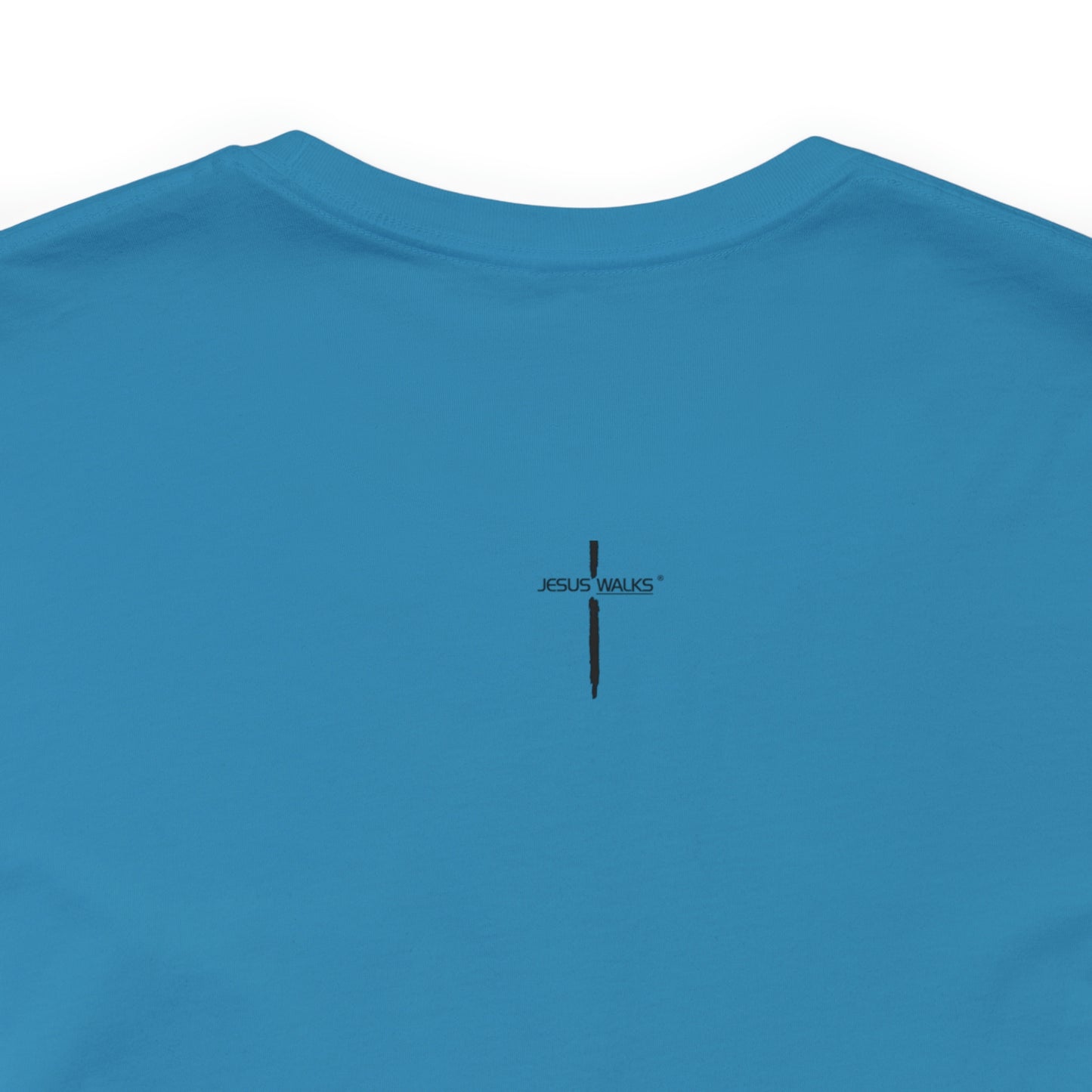 Jesus Walks Center Cross Short Sleeve Tee