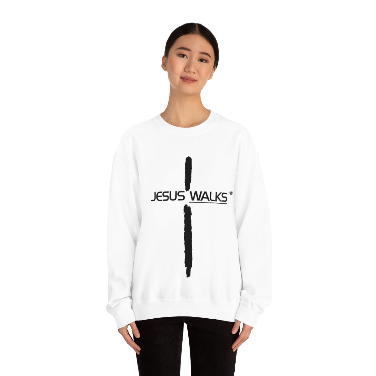 jesus-walks-unisex-heavy-blend-crewneck-sweatshirt. jpg