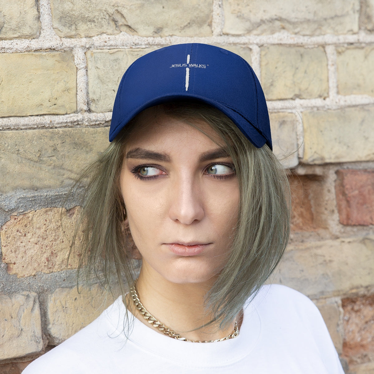 Jesus Walks Unisex Cross Twill Hat