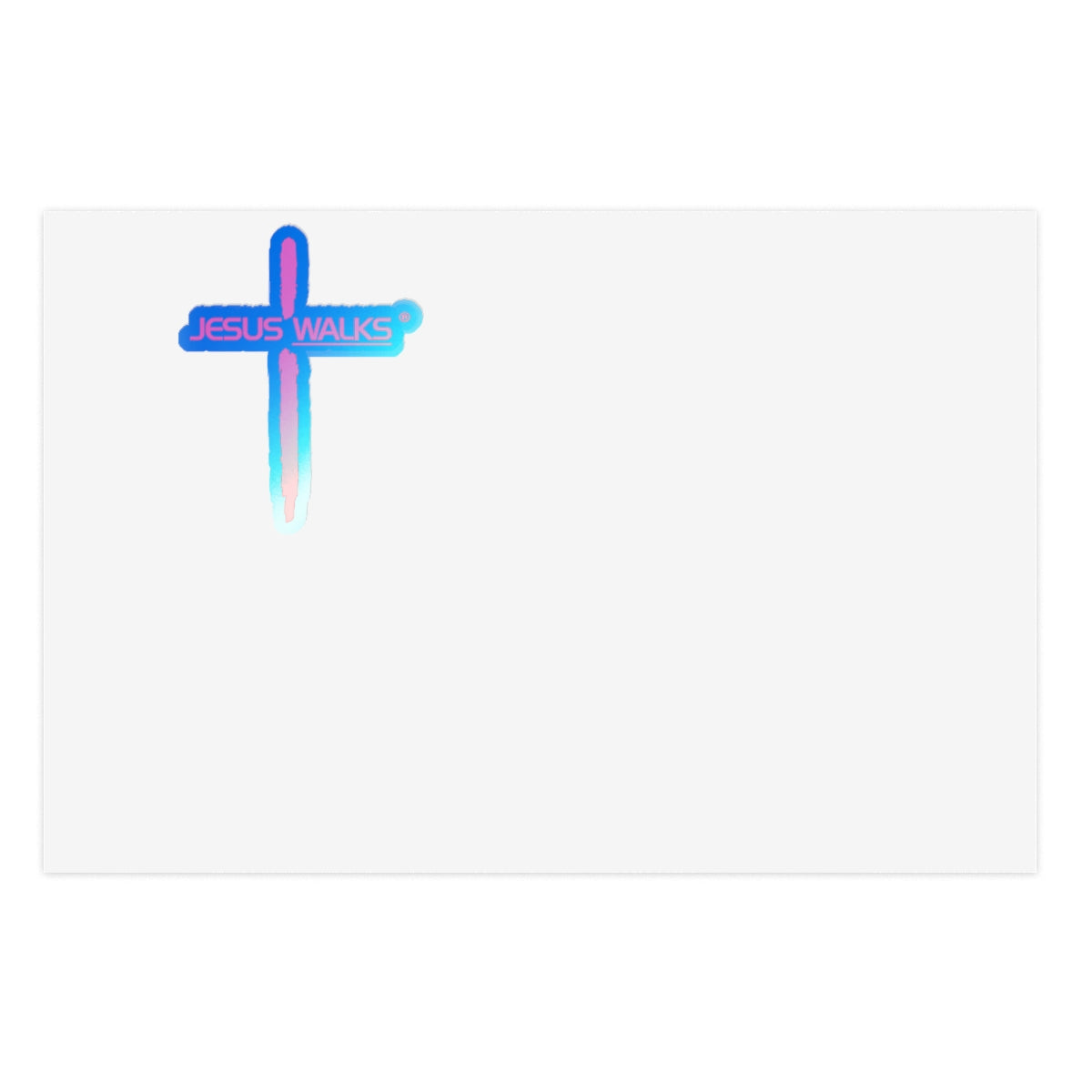 Jesus Walks Logo Vinyl Sticker