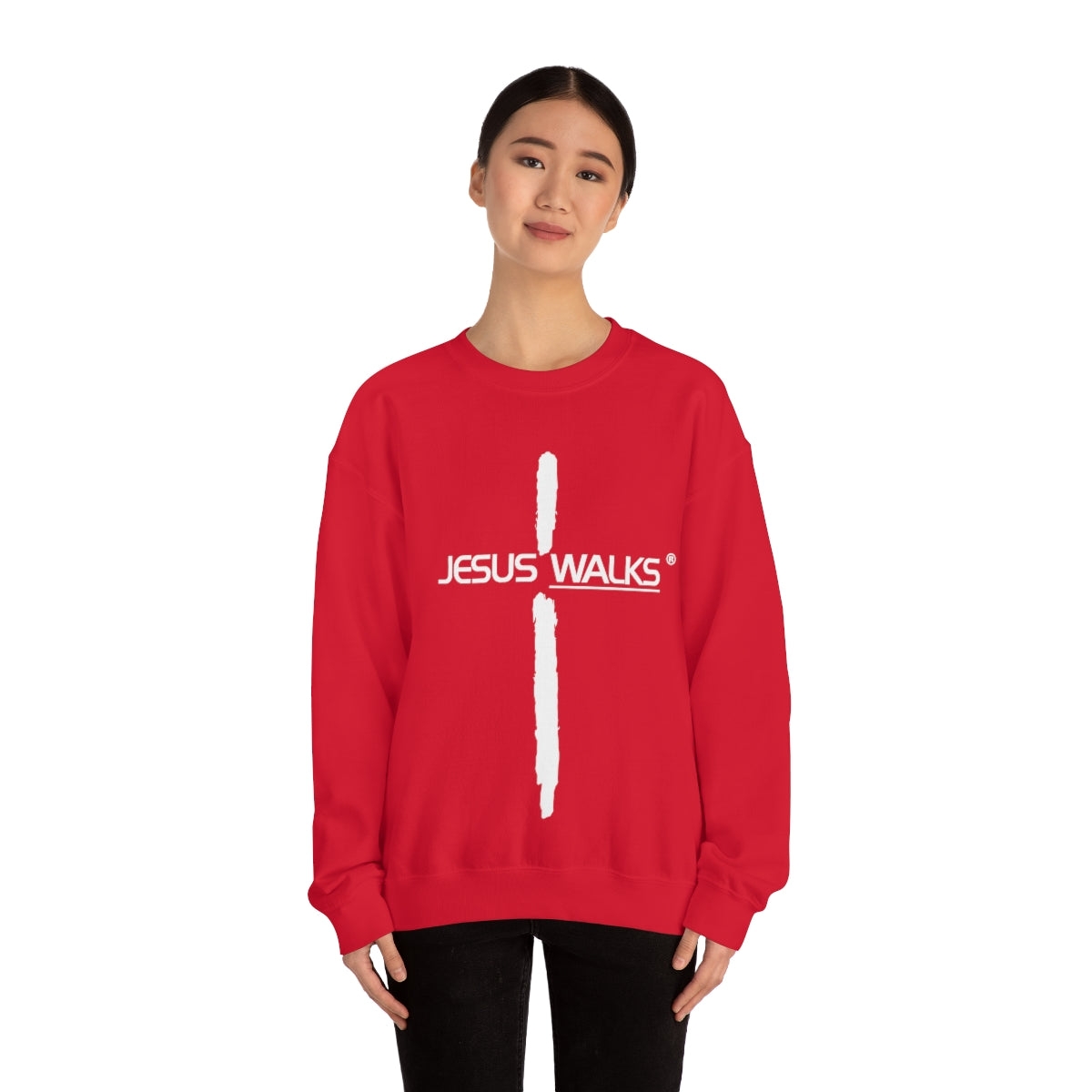 jesus-walks-unisex-heavy-blend-crewneck-sweatshirt. jpg