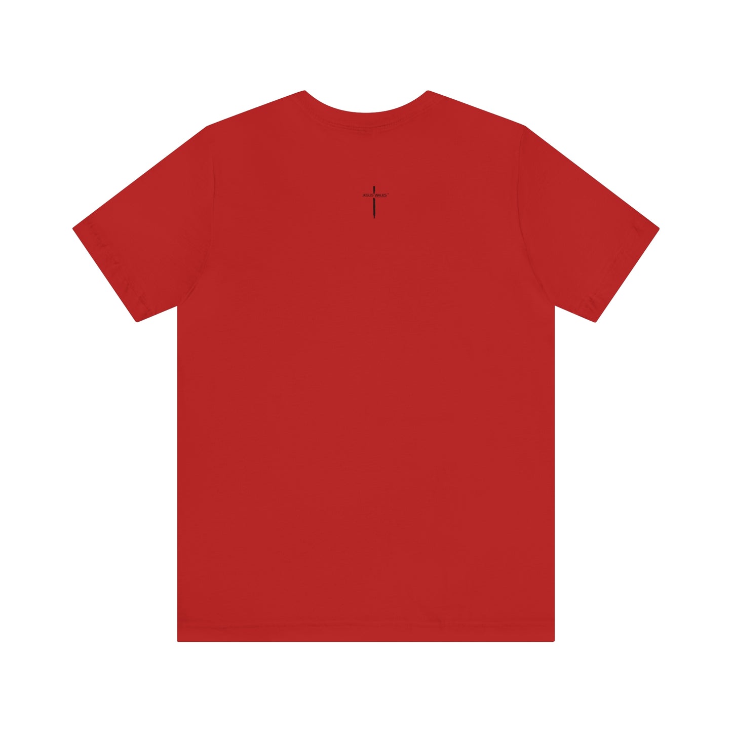 Jesus Walks Center Cross Short Sleeve Tee