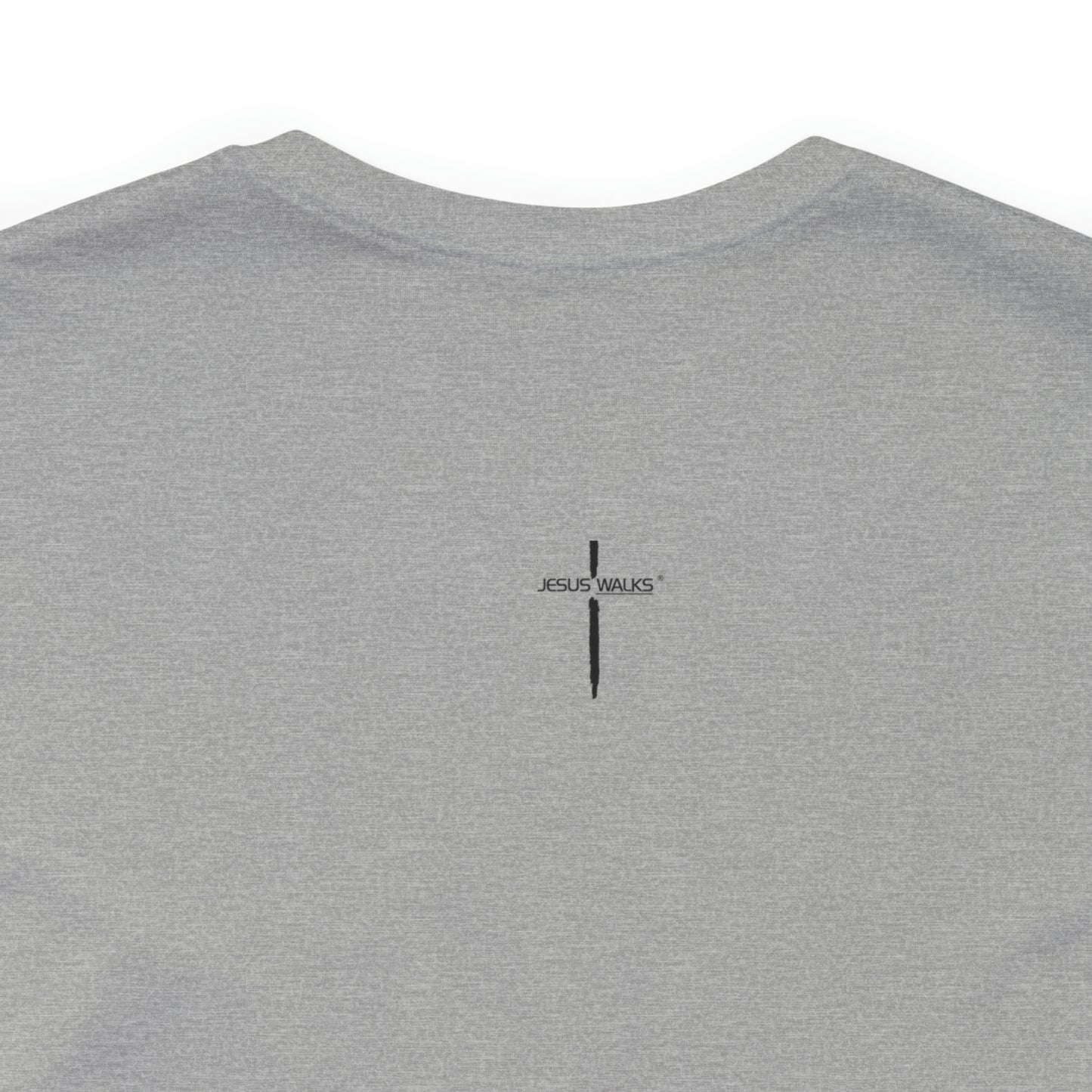 Jesus Walks Center Cross Short Sleeve Tee
