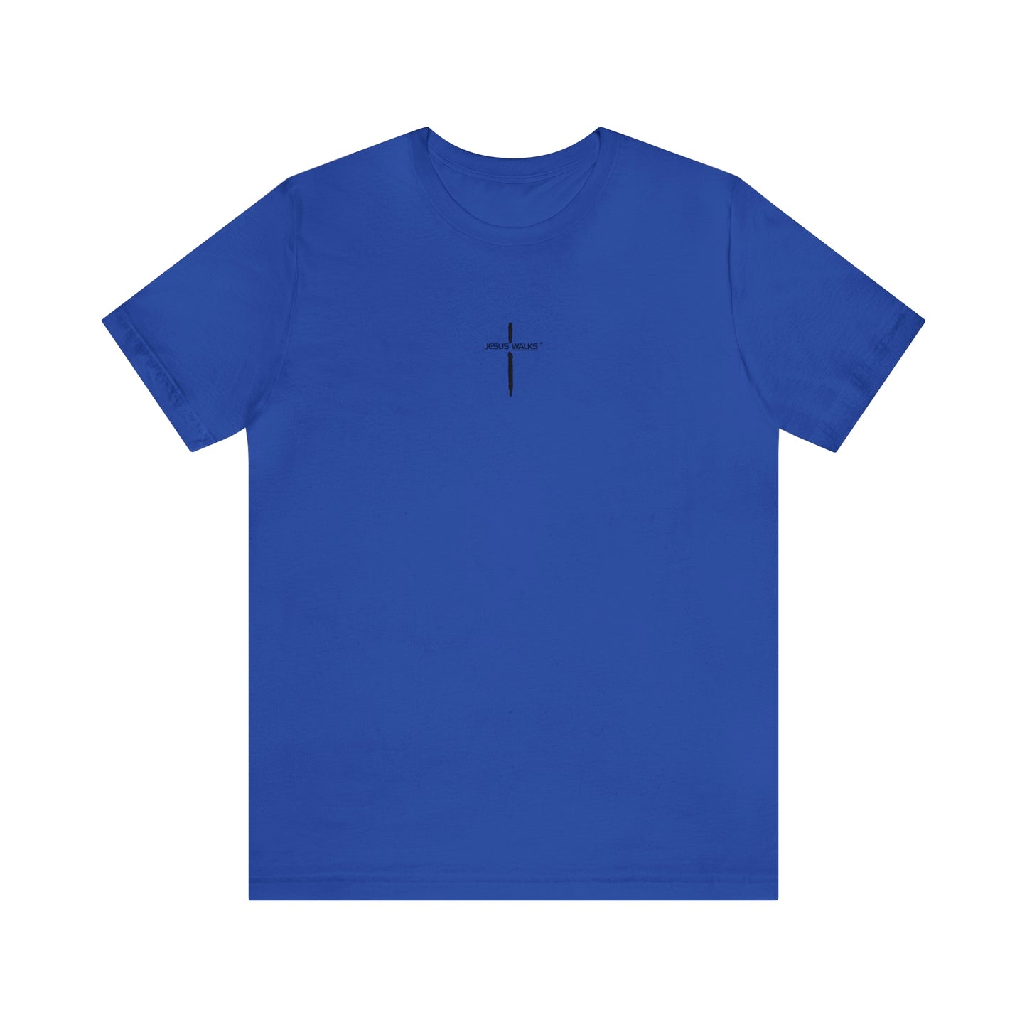 Jesus Walks Center Cross Short Sleeve Tee