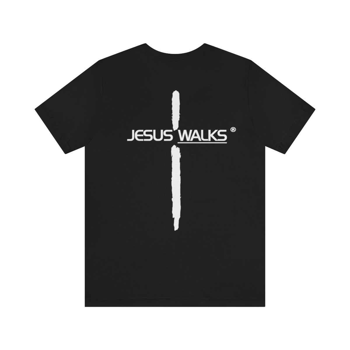 jesus-walks-unisex-short-sleeve-tee. jpg