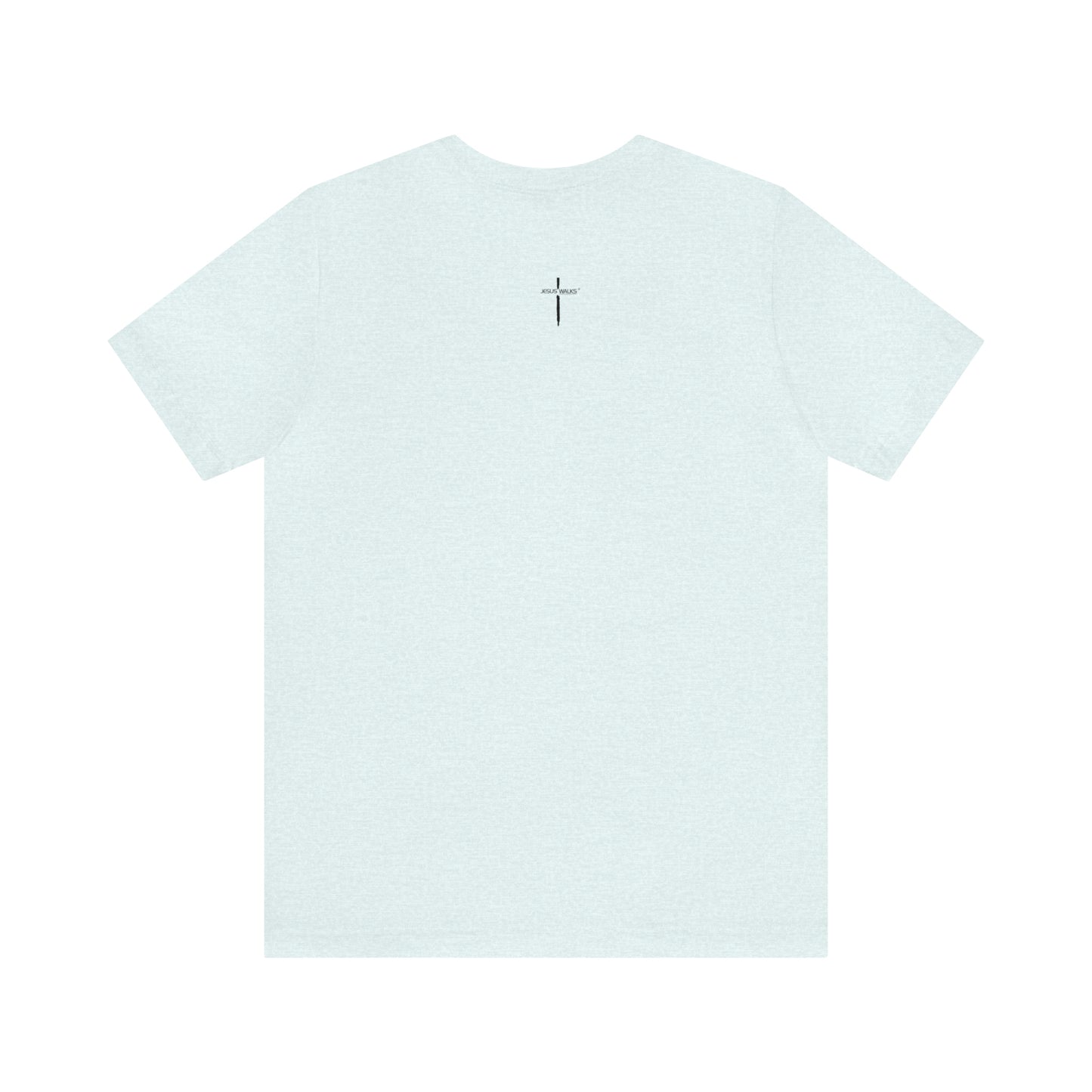 Jesus Walks Center Cross Short Sleeve Tee