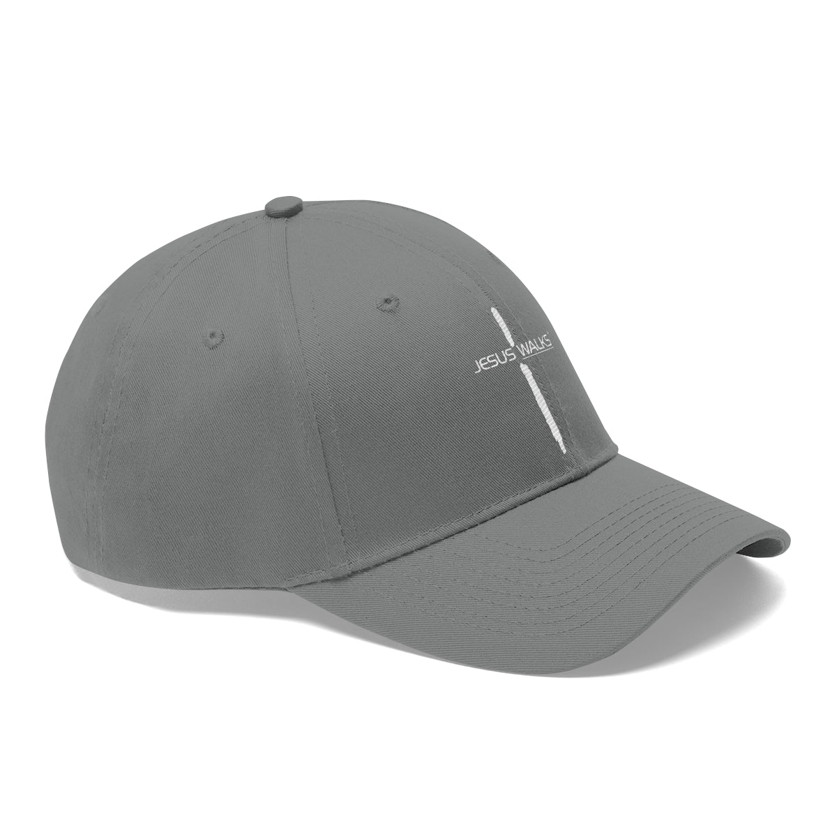 jesus-walks-unisex-cross-twill-hat. jpg