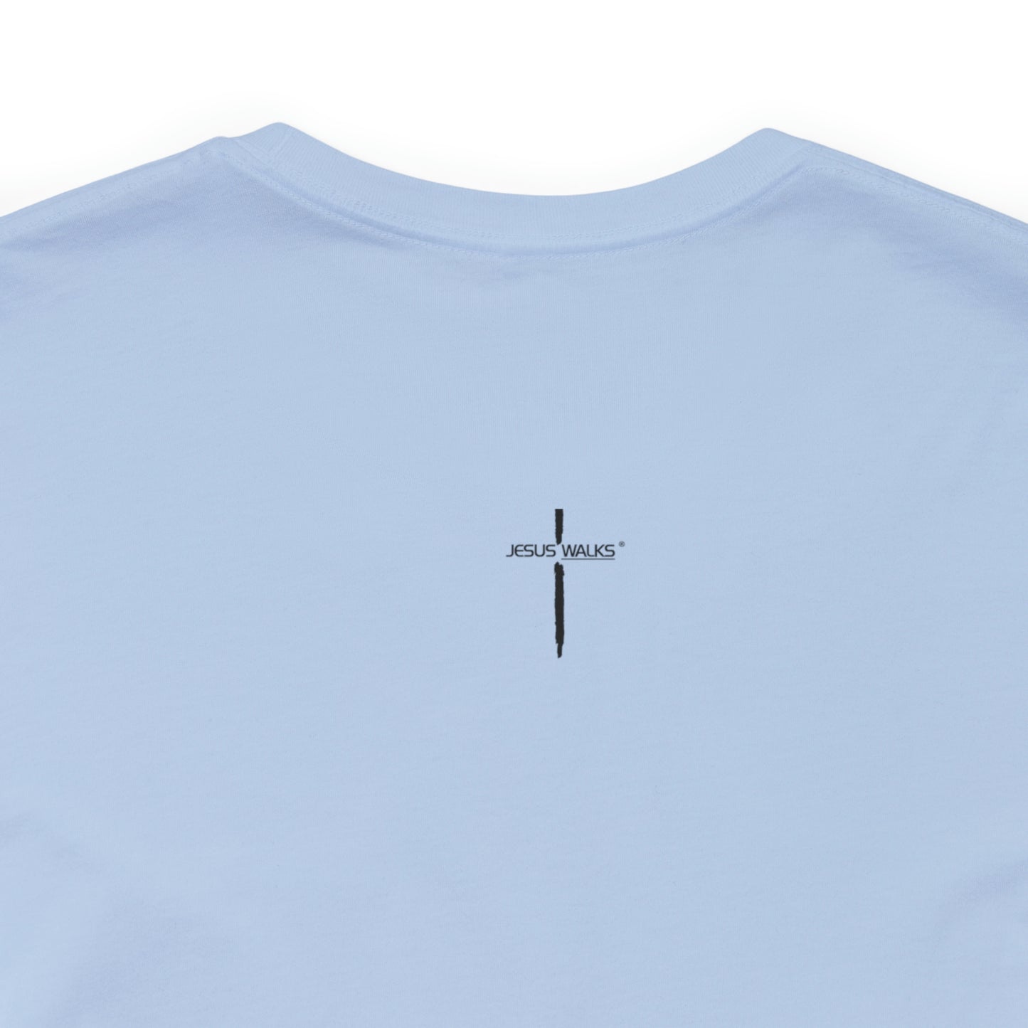 Jesus Walks Center Cross Short Sleeve Tee