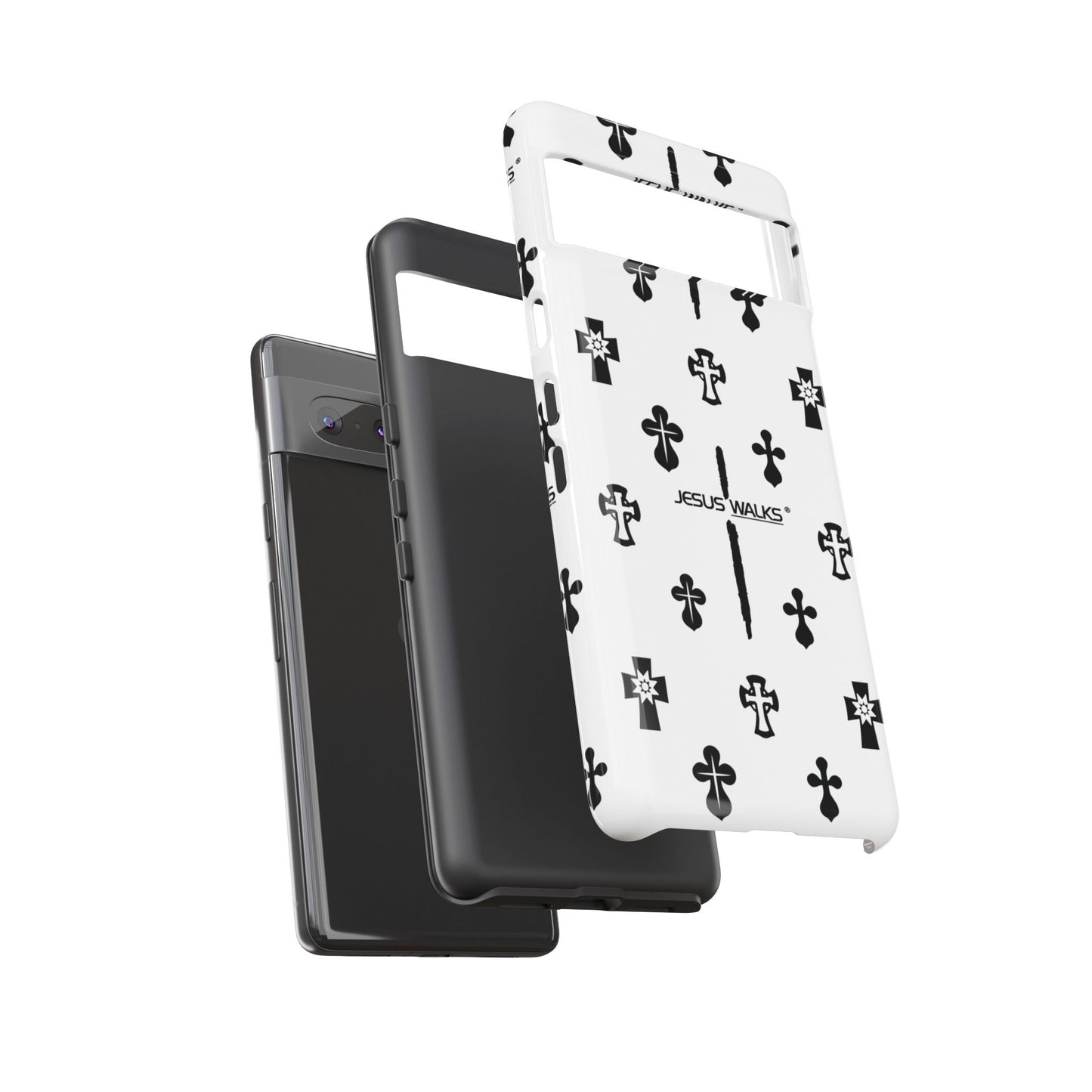 JESUS WALKS | Shockproof Phone Case Monochromatic Logo