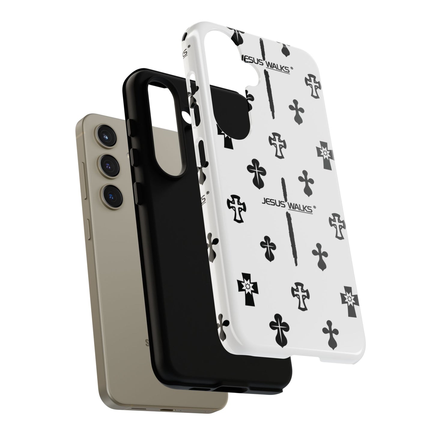 JESUS WALKS | Shockproof Phone Case Monochromatic Logo