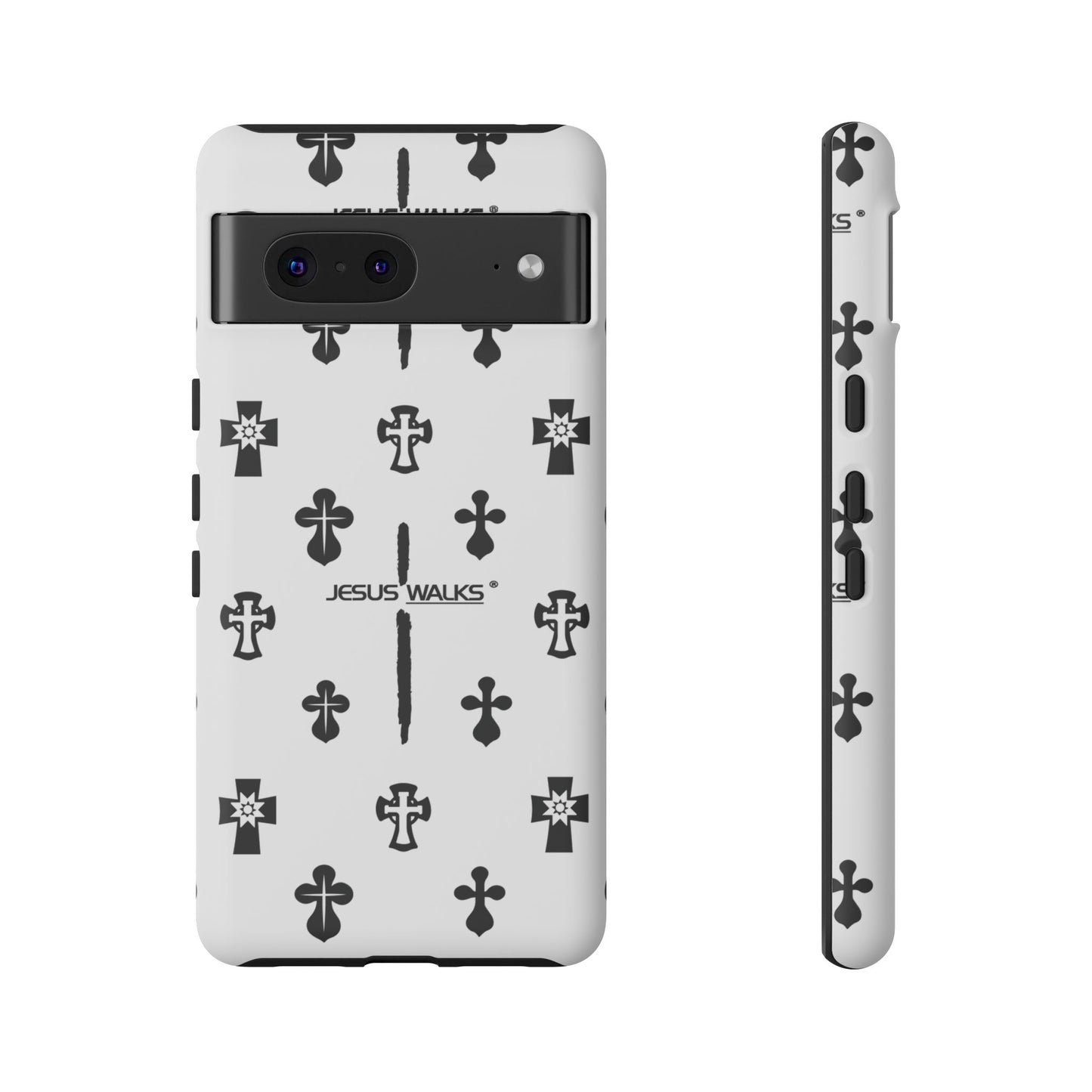 JESUS WALKS | Shockproof Phone Case Monochromatic Logo