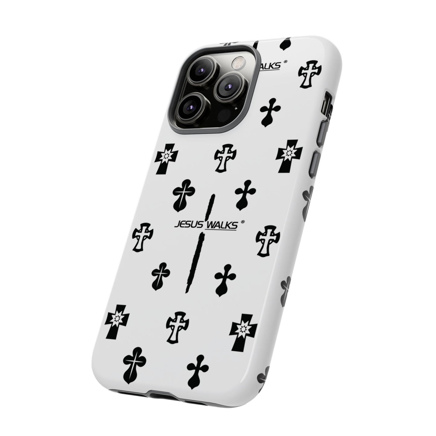 JESUS WALKS | Shockproof Phone Case Monochromatic Logo