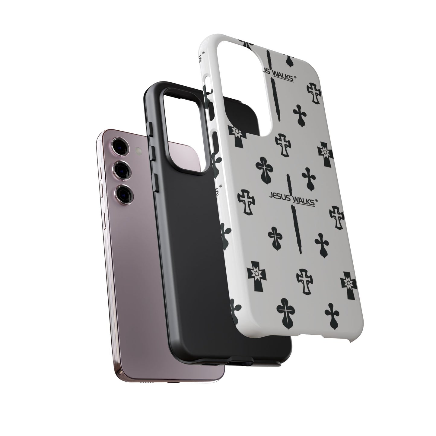 JESUS WALKS | Shockproof Phone Case Monochromatic Logo