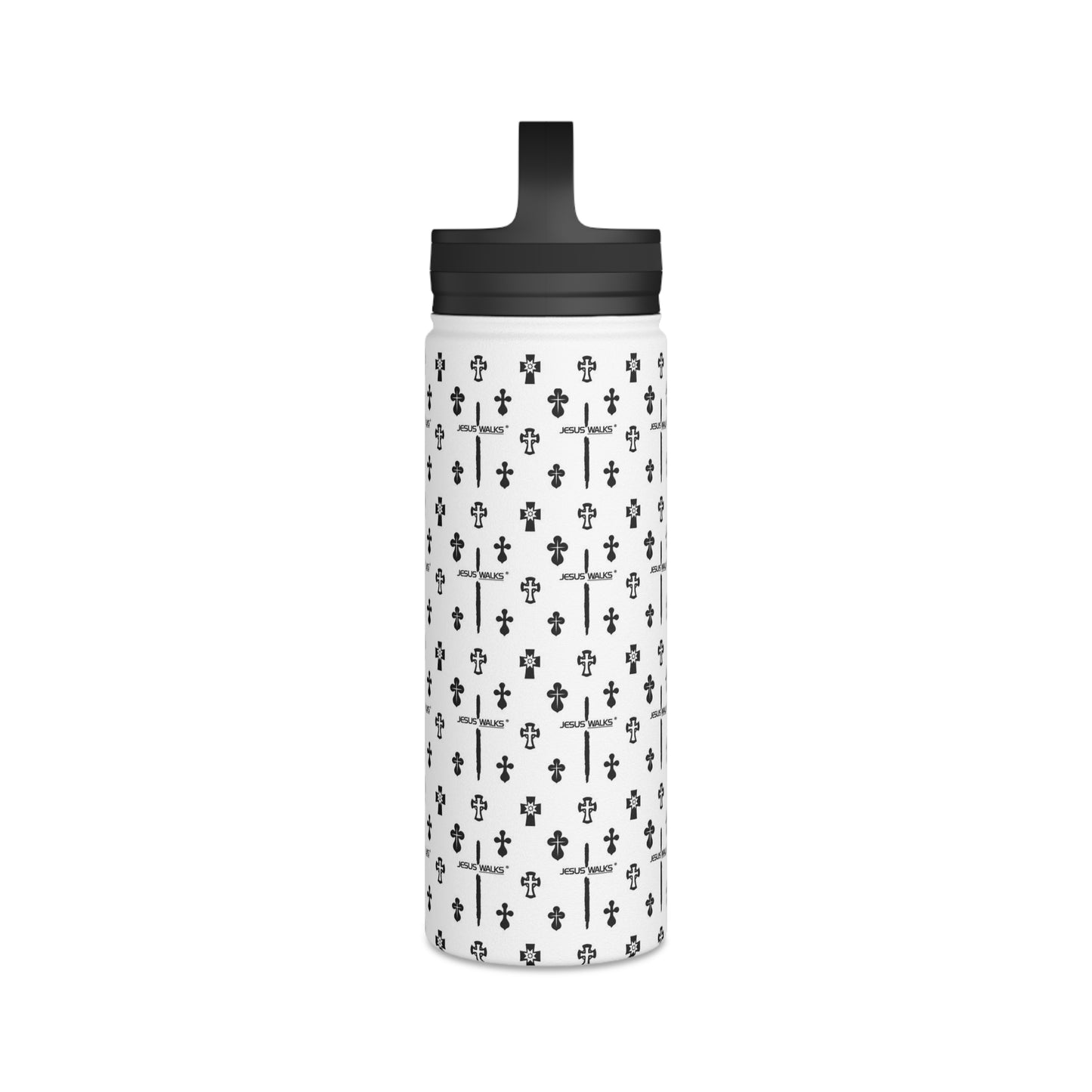 Jesus Walks Designer Stainless Steel Water Bottle