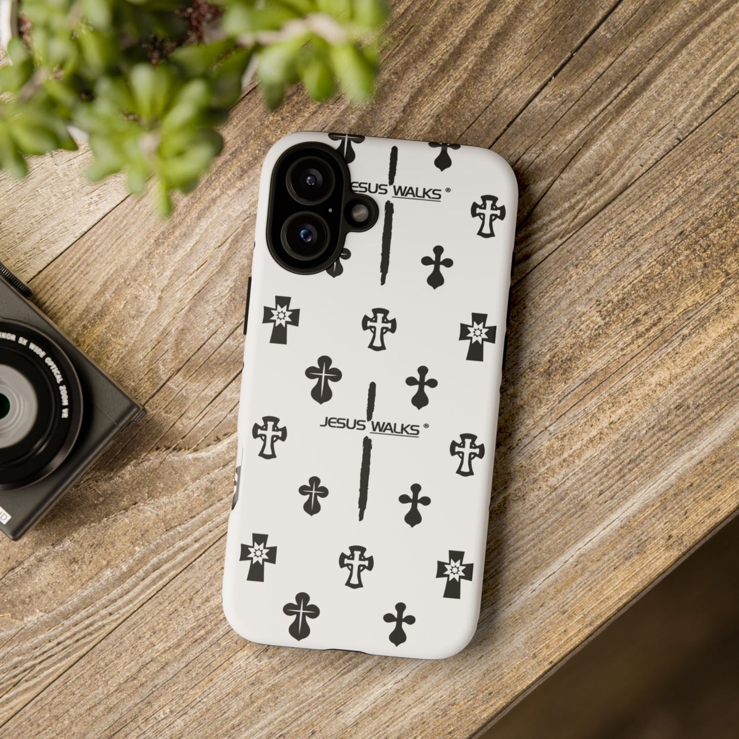 JESUS WALKS | Shockproof Phone Case Monochromatic Logo