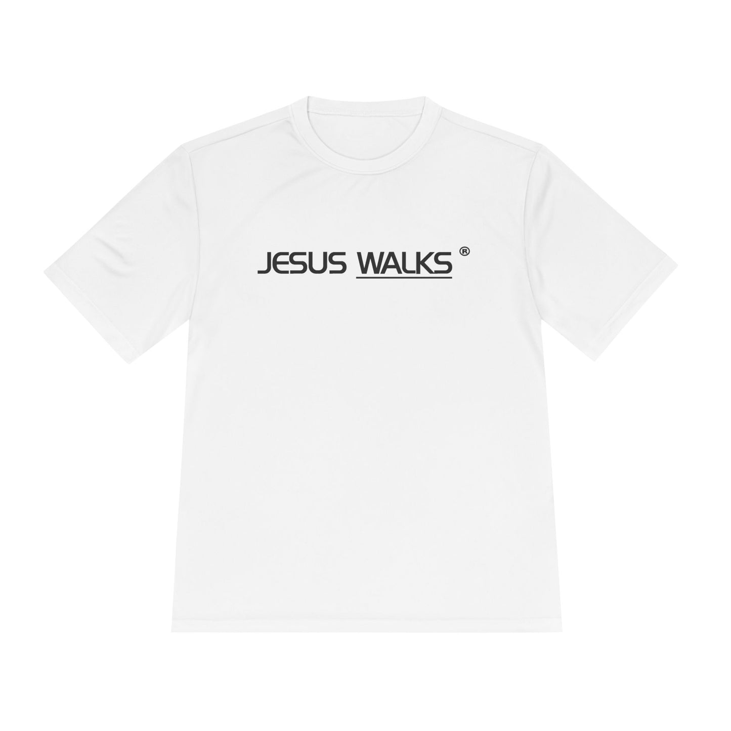 Jesus Walks Moisture Wicking Tee - Unisex Athletic Shirt