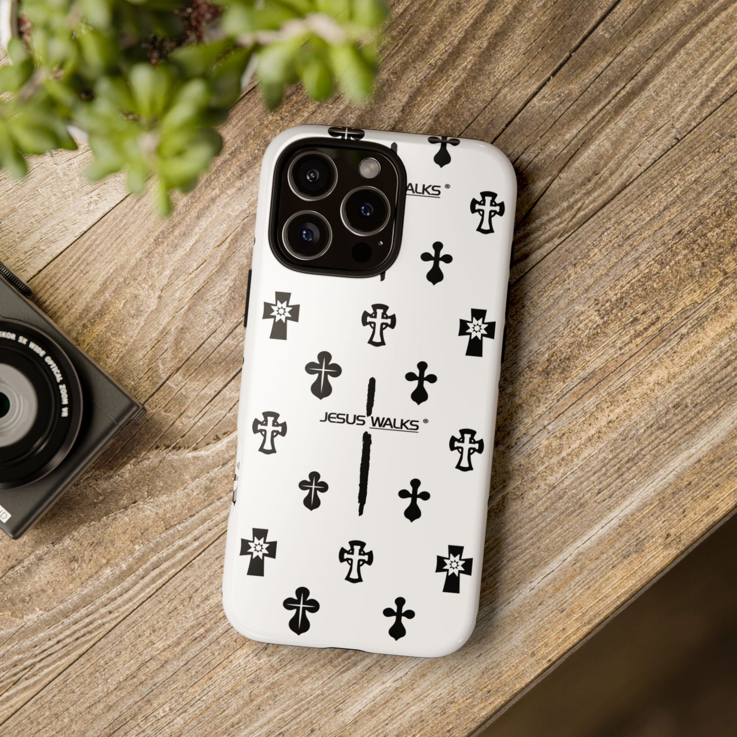 JESUS WALKS | Shockproof Phone Case Monochromatic Logo