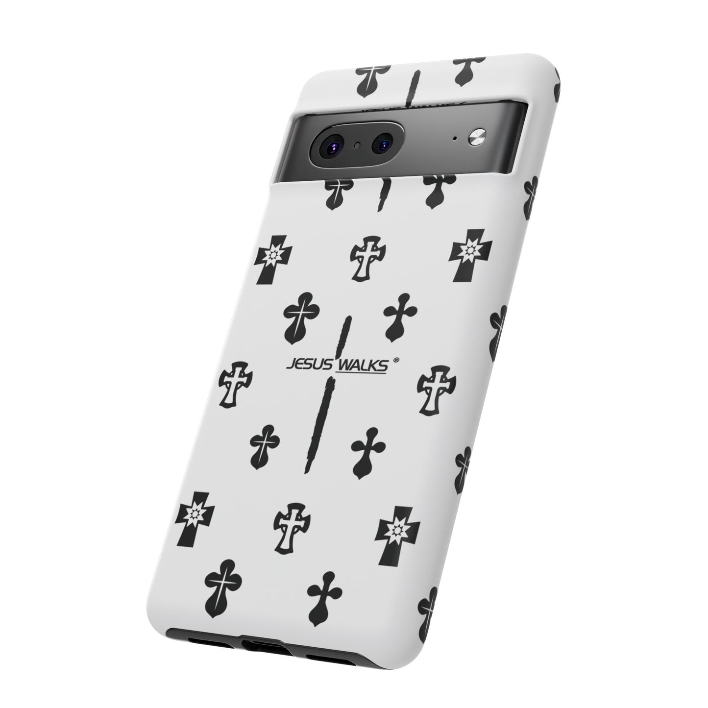 JESUS WALKS | Shockproof Phone Case Monochromatic Logo