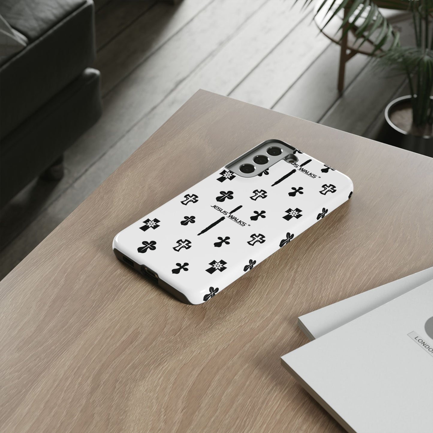 JESUS WALKS | Shockproof Phone Case Monochromatic Logo