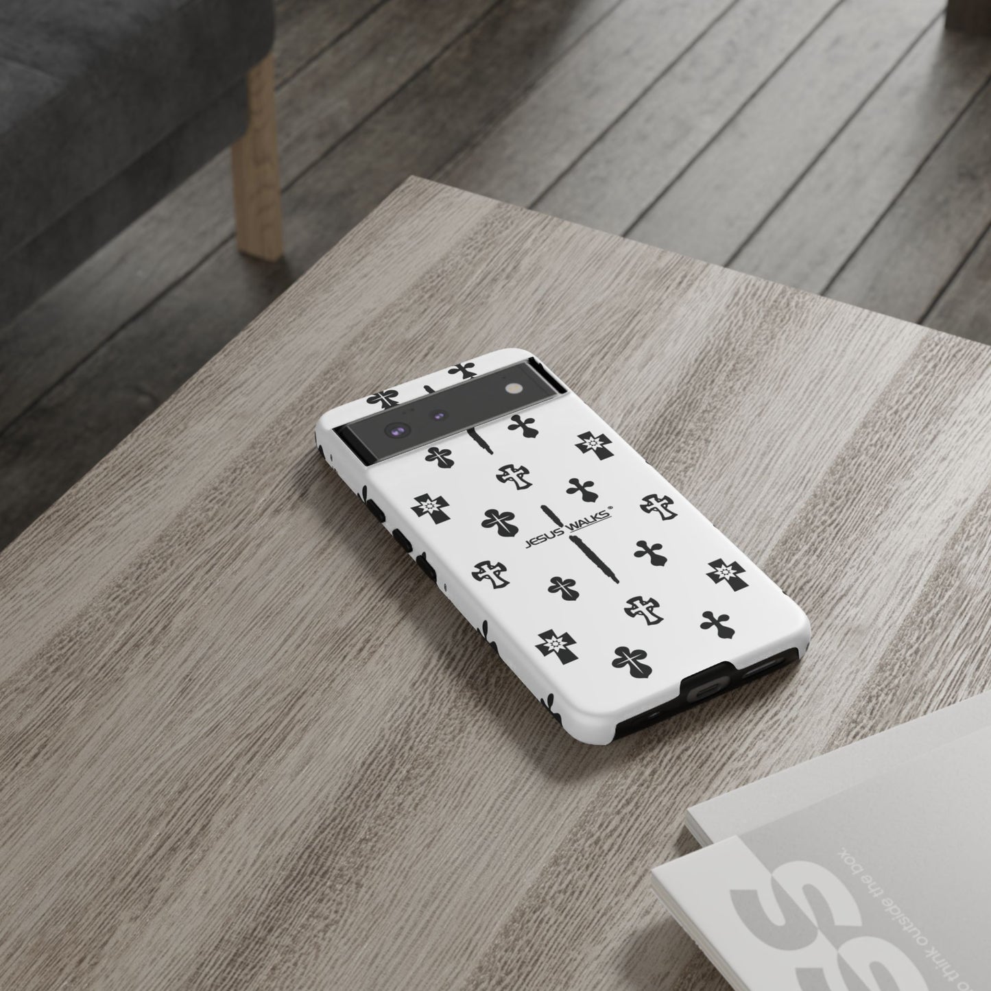 JESUS WALKS | Shockproof Phone Case Monochromatic Logo