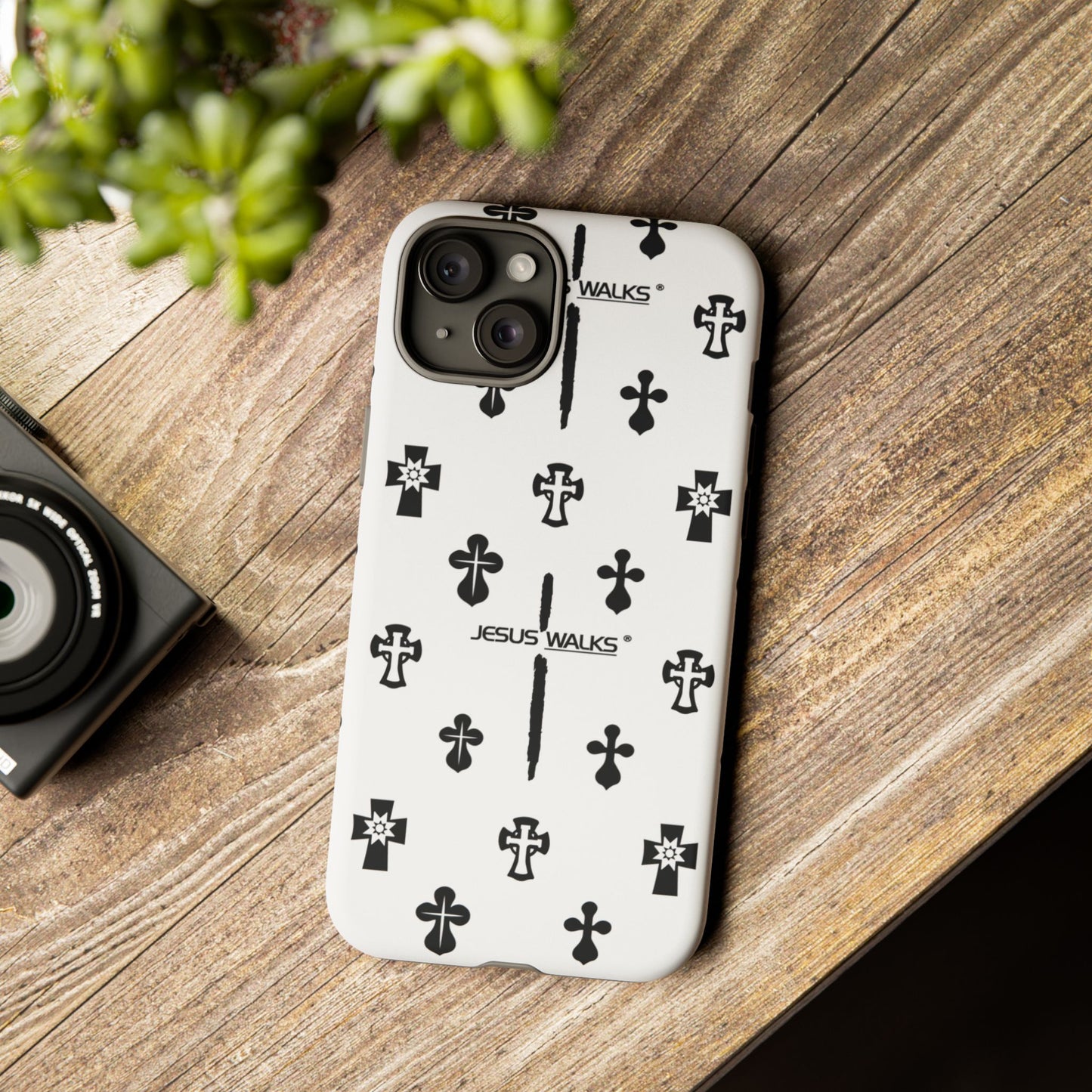 JESUS WALKS | Shockproof Phone Case Monochromatic Logo