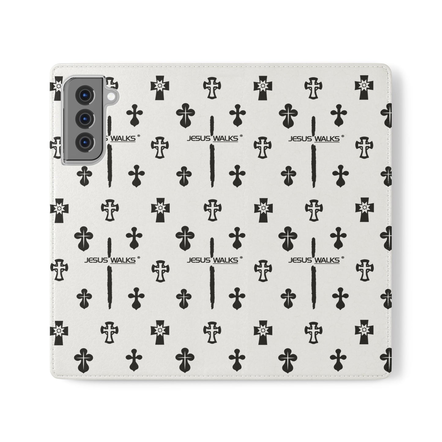 JESUS WALKS | Designer Folio Case for iPhone & Samsung Phones