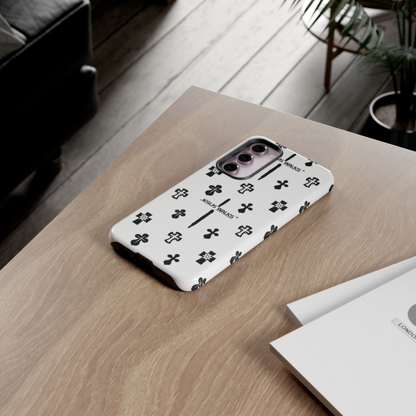 JESUS WALKS | Shockproof Phone Case Monochromatic Logo