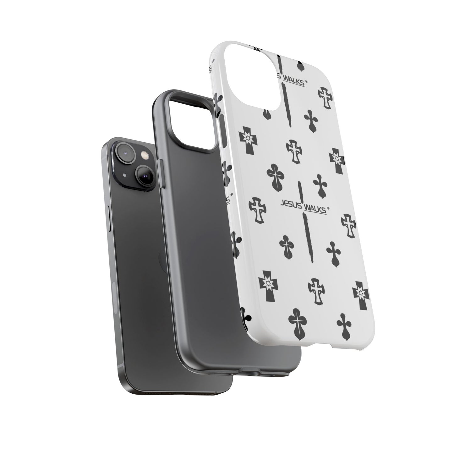 JESUS WALKS | Shockproof Phone Case Monochromatic Logo