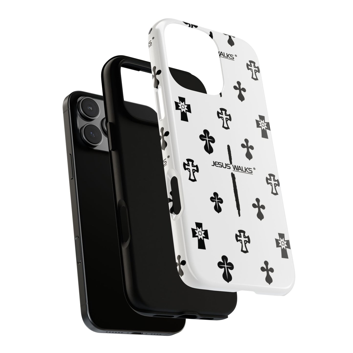 JESUS WALKS | Shockproof Phone Case Monochromatic Logo