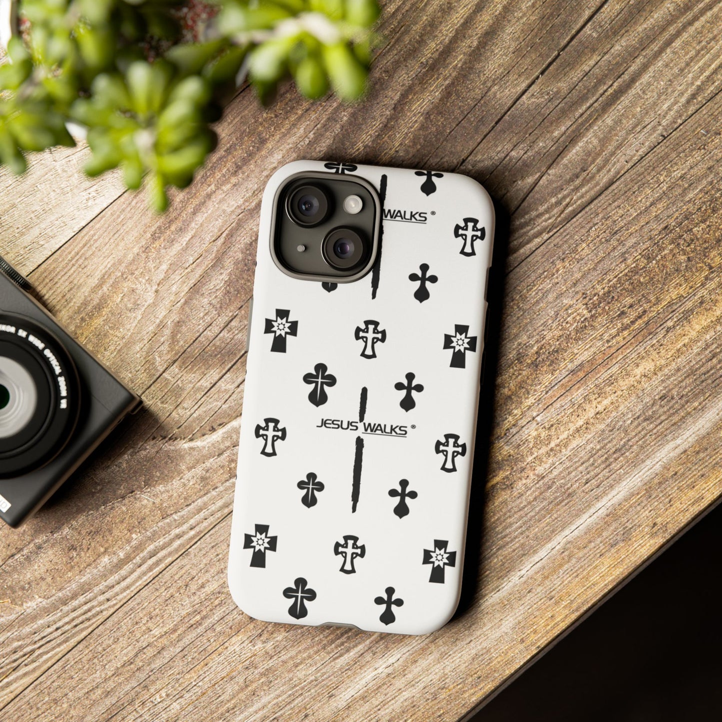 JESUS WALKS | Shockproof Phone Case Monochromatic Logo