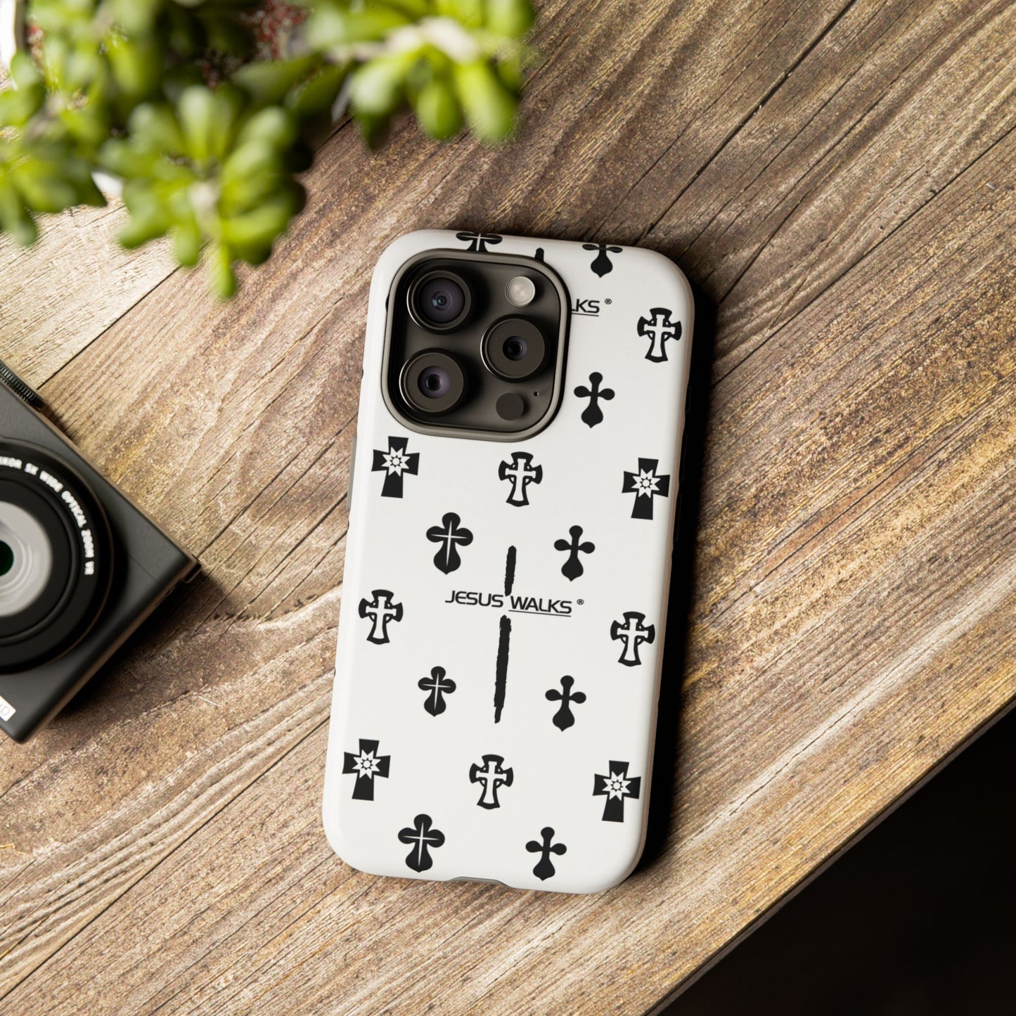 JESUS WALKS | Shockproof Phone Case Monochromatic Logo