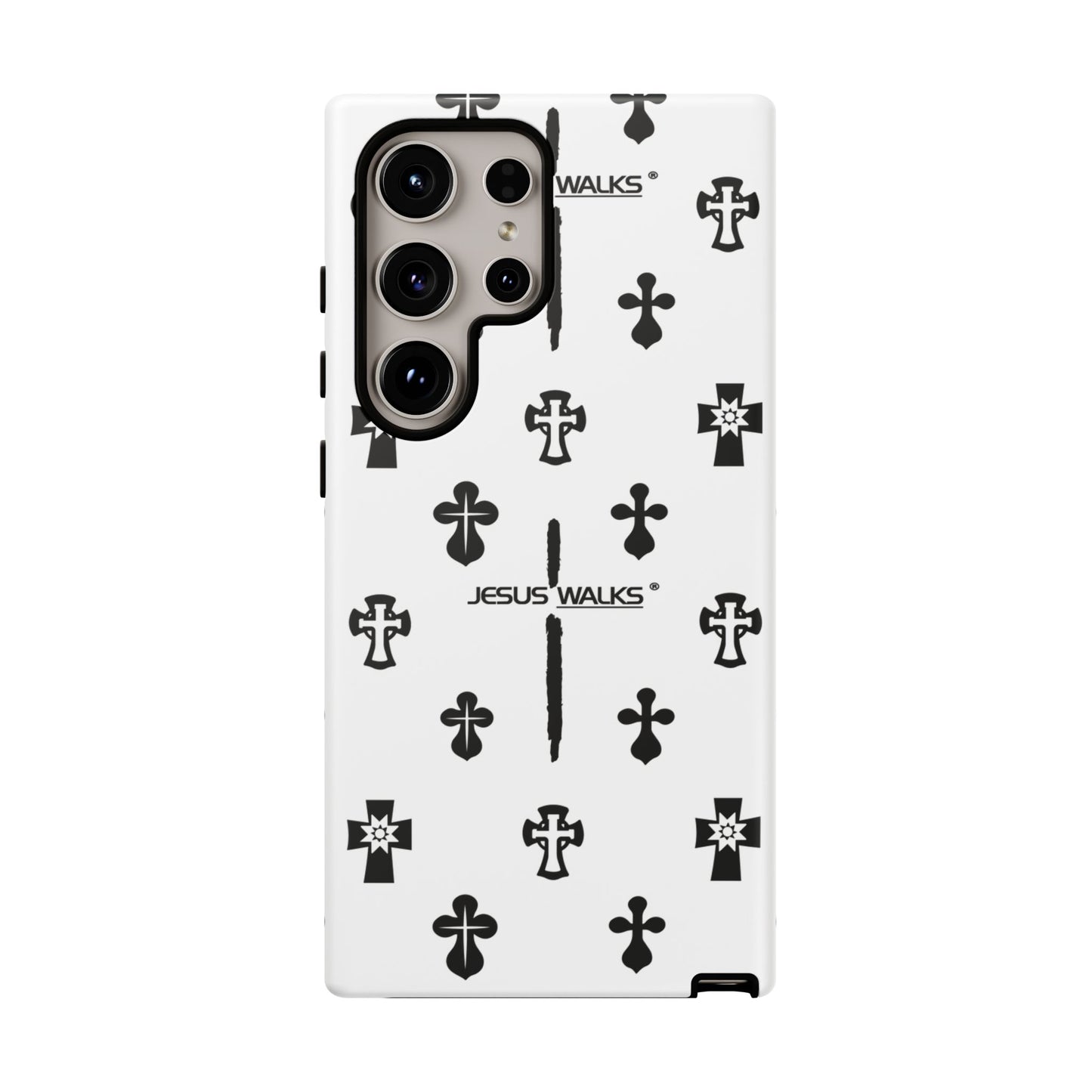 JESUS WALKS | Shockproof Phone Case Monochromatic Logo