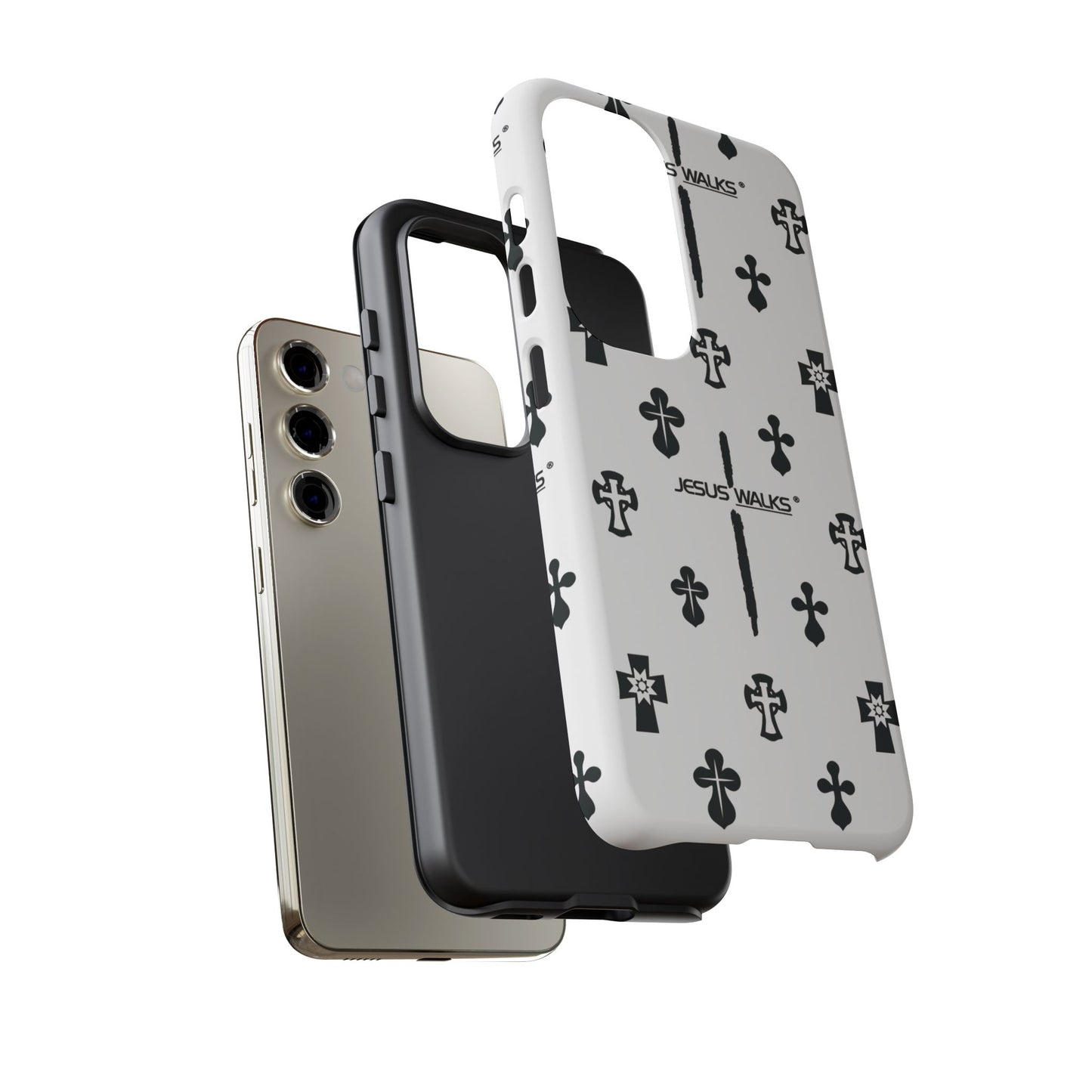 JESUS WALKS | Shockproof Phone Case Monochromatic Logo