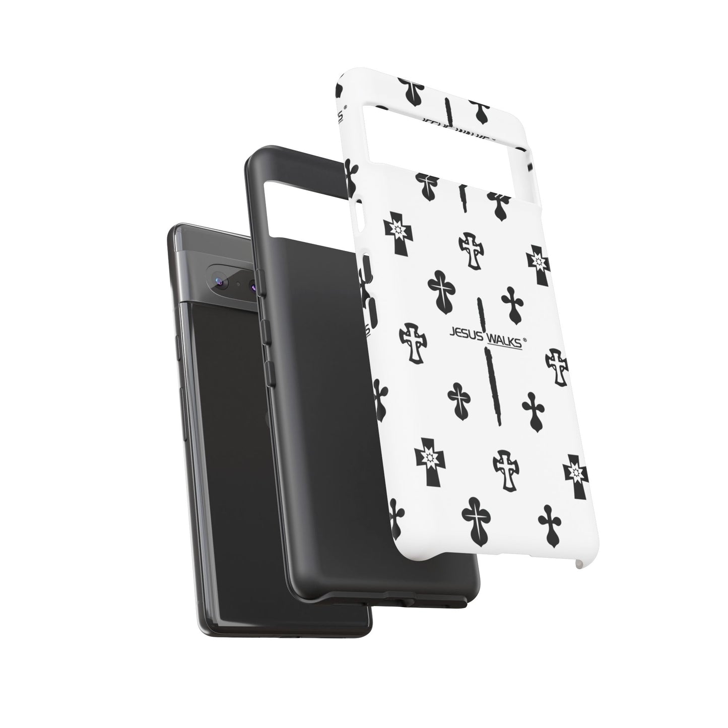 JESUS WALKS | Shockproof Phone Case Monochromatic Logo