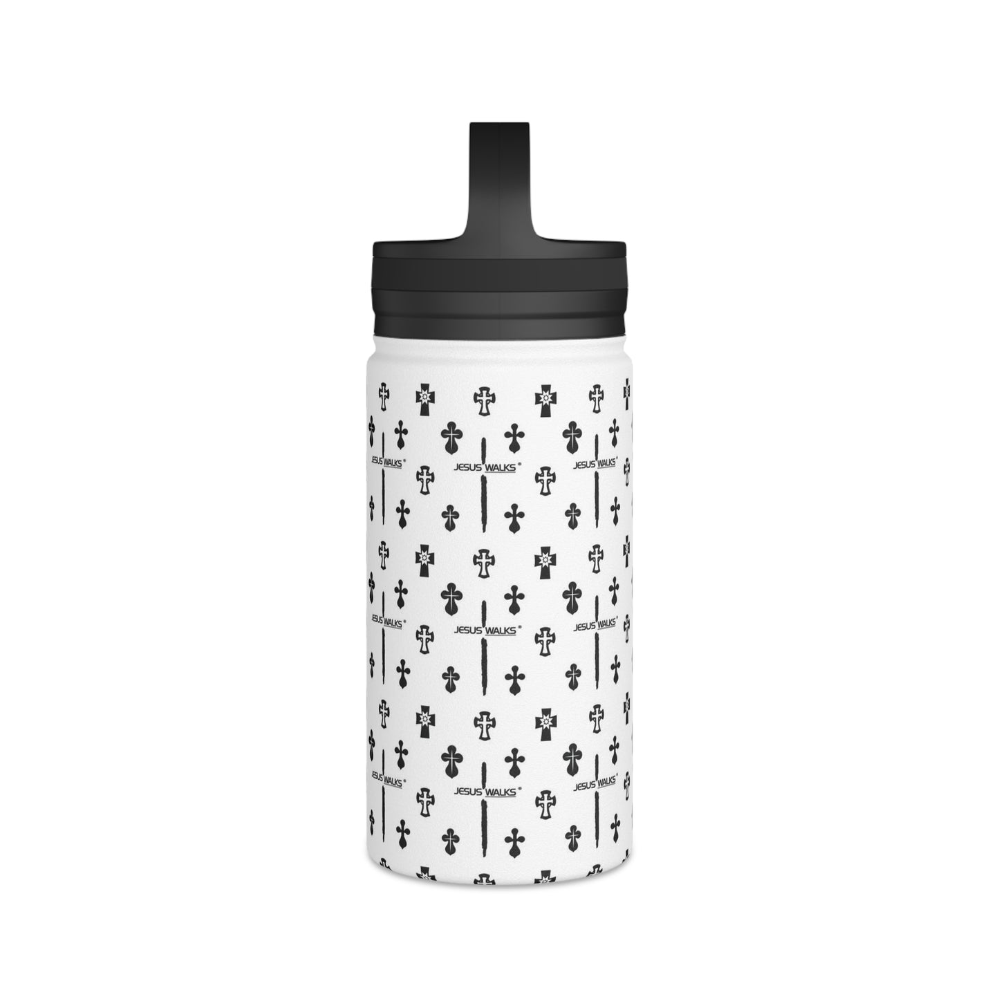 Jesus Walks Designer Stainless Steel Water Bottle