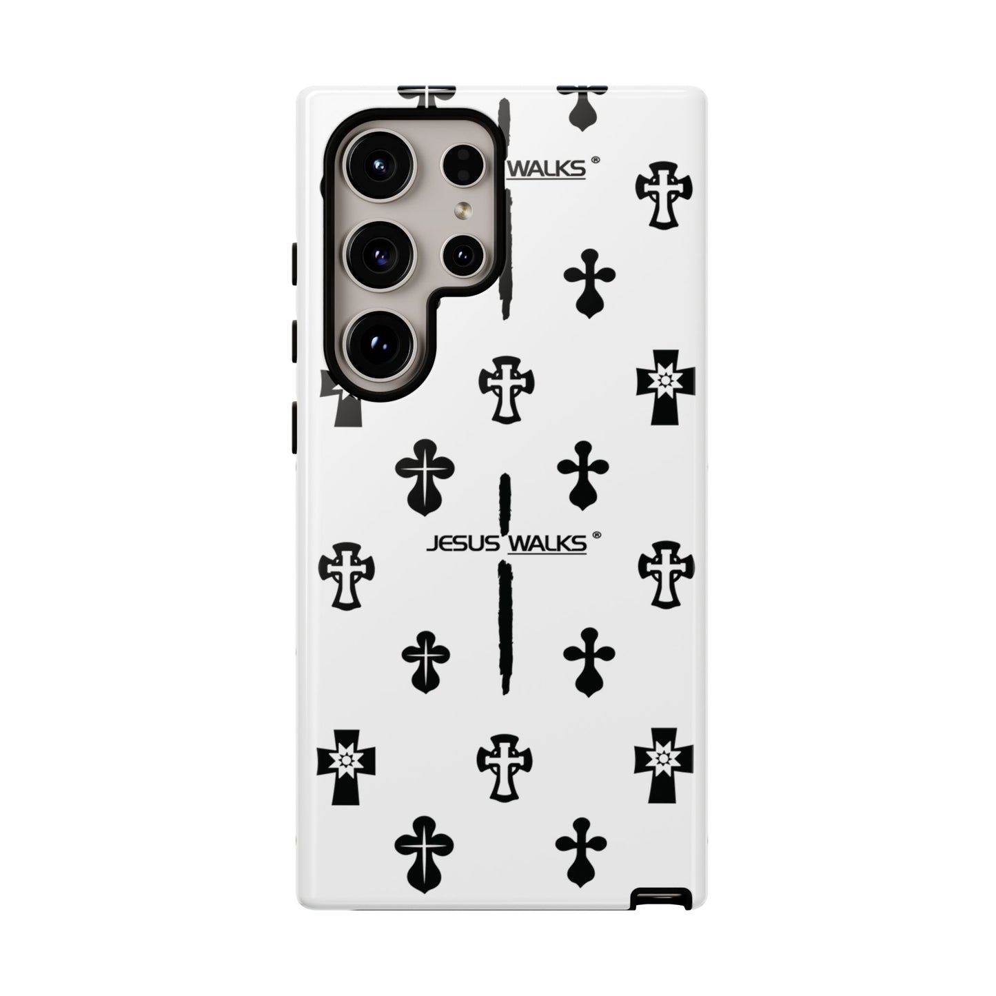 JESUS WALKS | Shockproof Phone Case Monochromatic Logo