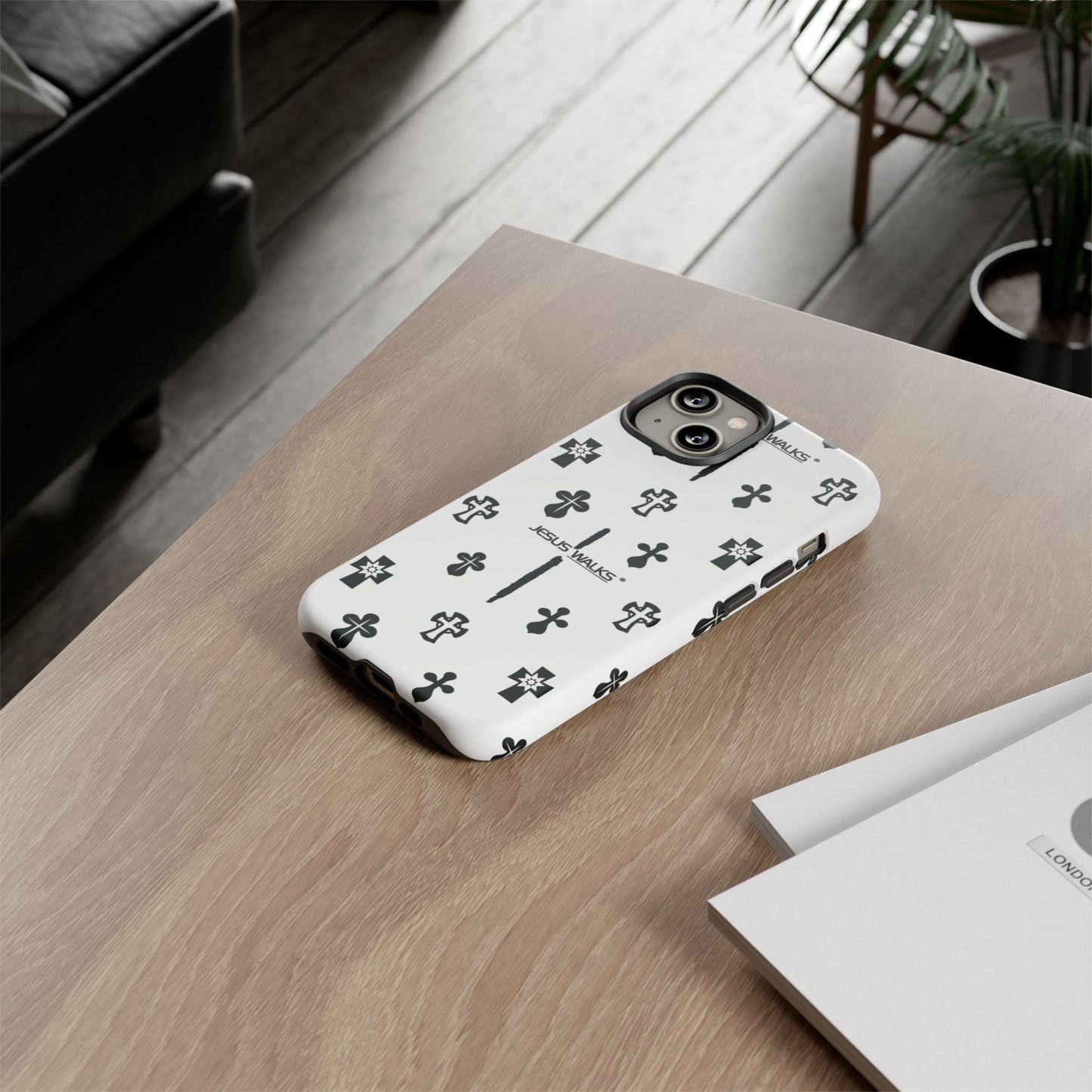 JESUS WALKS | Shockproof Phone Case Monochromatic Logo