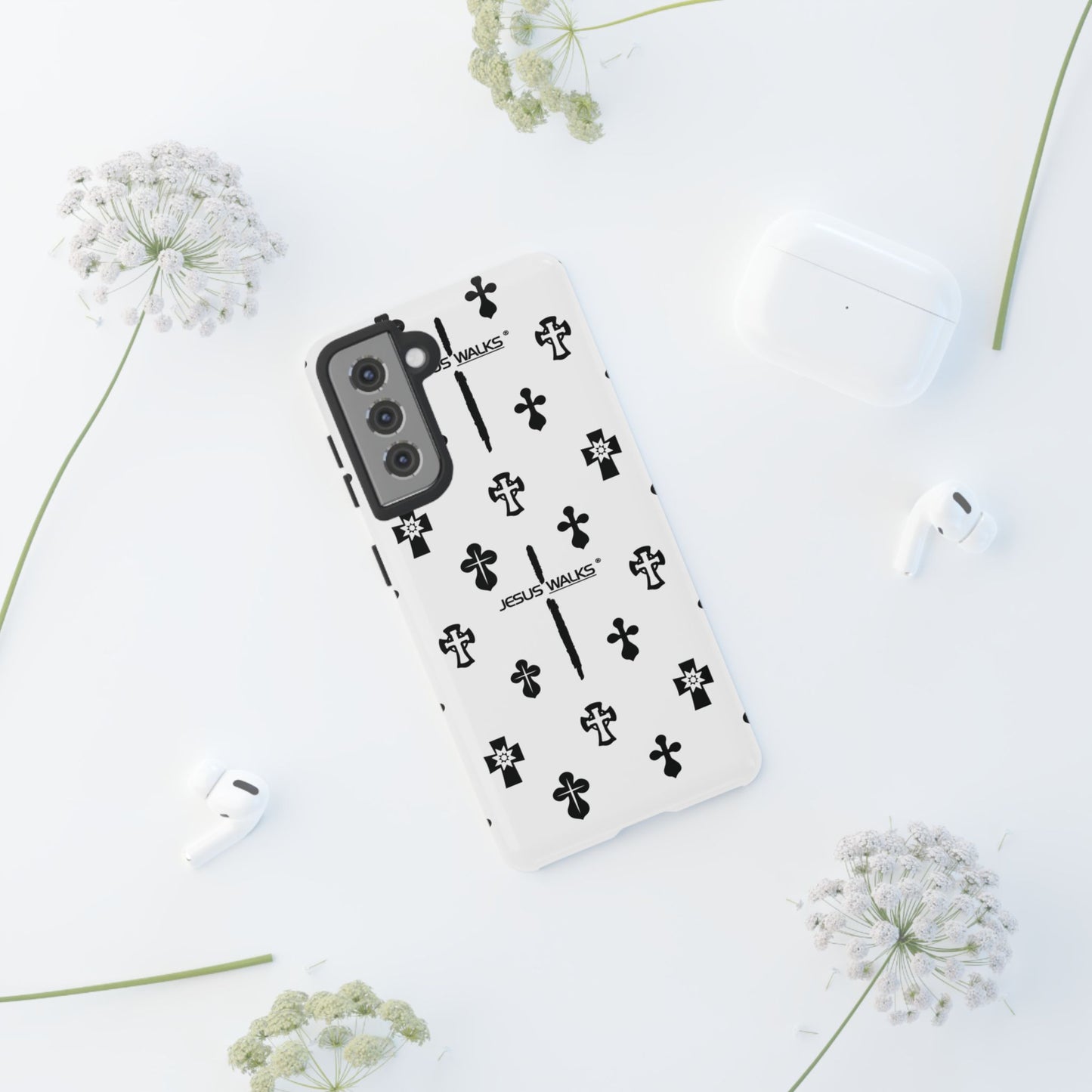 JESUS WALKS | Shockproof Phone Case Monochromatic Logo