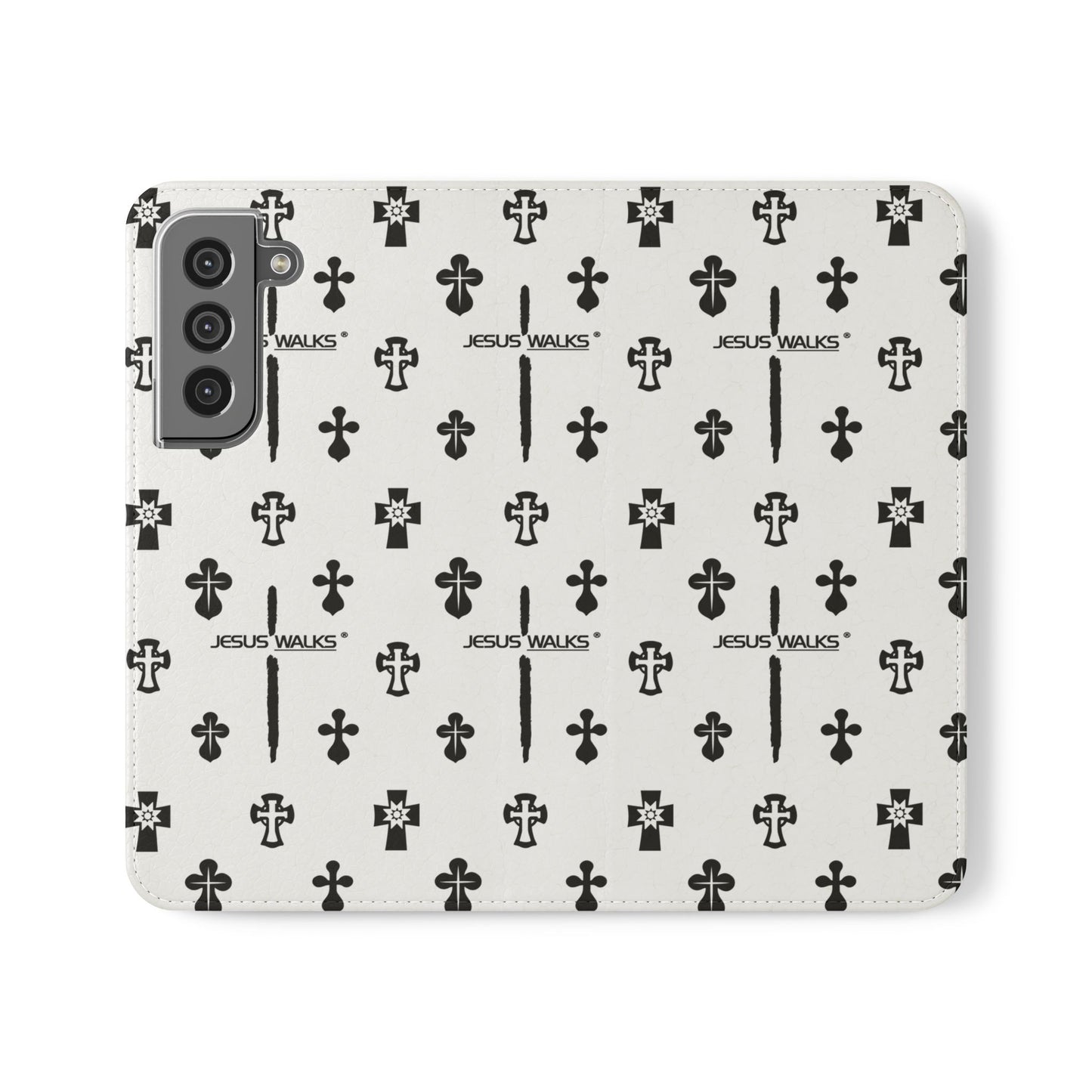 JESUS WALKS | Designer Folio Case for iPhone & Samsung Phones