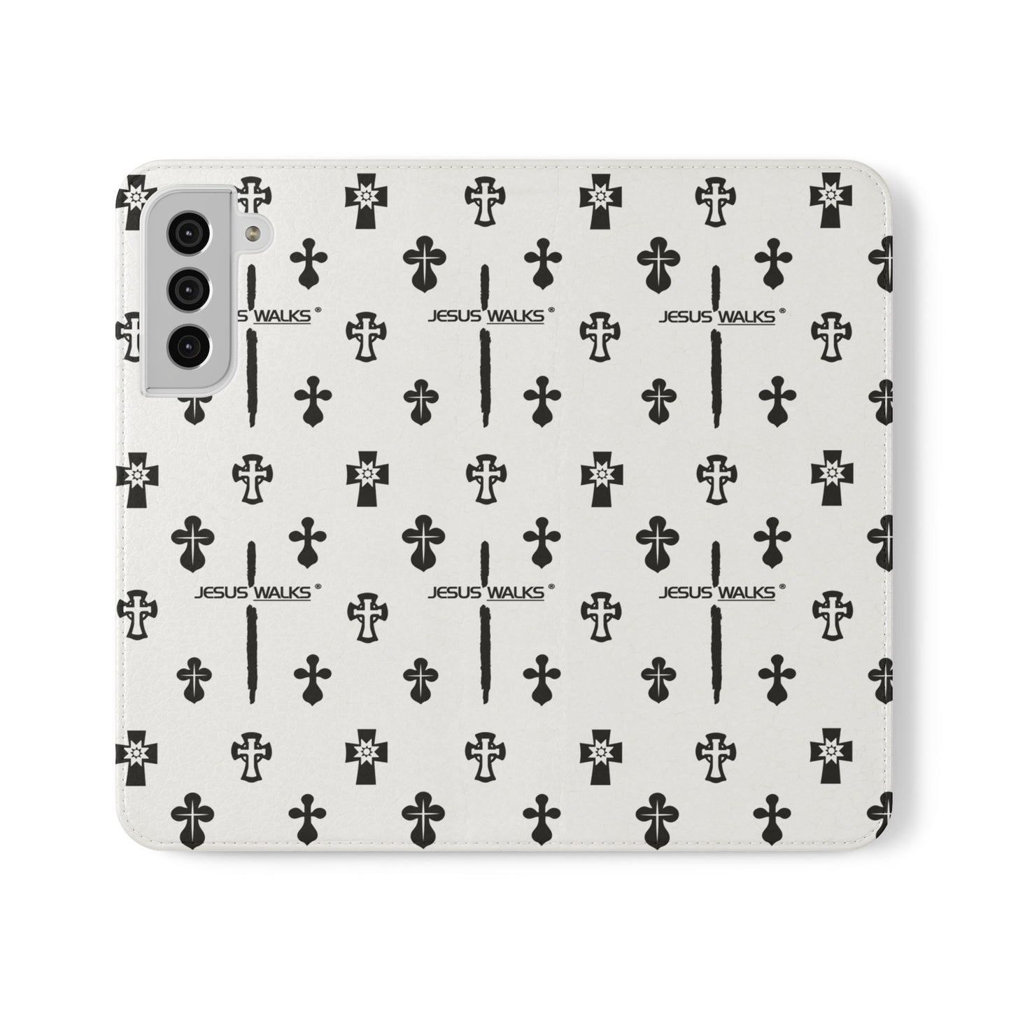 JESUS WALKS | Designer Folio Case for iPhone & Samsung Phones