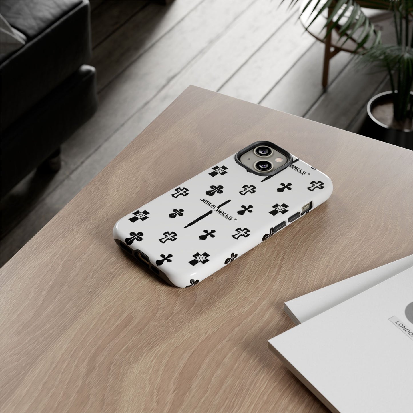 JESUS WALKS | Shockproof Phone Case Monochromatic Logo