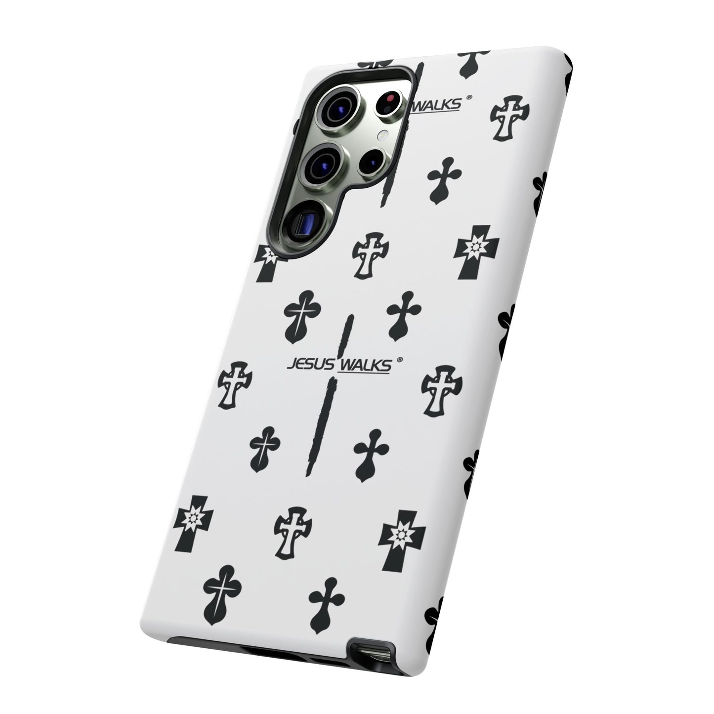 JESUS WALKS | Shockproof Phone Case Monochromatic Logo